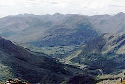 Looking down Glen Finnan from the Corryhully Horseshoe